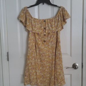 Floral off the shoulder dress